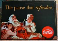 Coca Cola Blechschild "The pause that refreshes" Nordrhein-Westfalen - Bad Salzuflen Vorschau