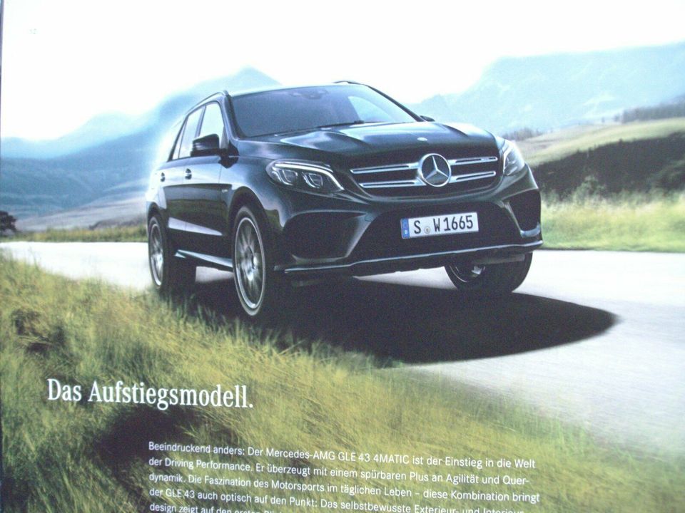 Prospekt Preisliste Mercedes Benz GLE W166 W 166 C292 neuwertig in Ebstorf