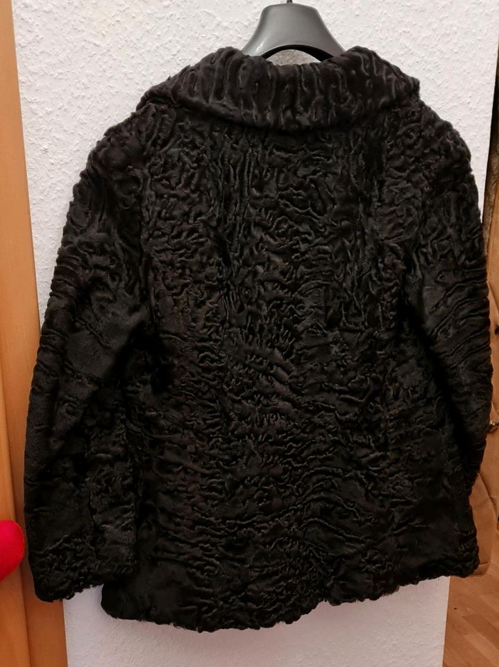 Pelz Jacke Mantel Mittelalter schwarz Pelzjacke Pelzmantel in Heide