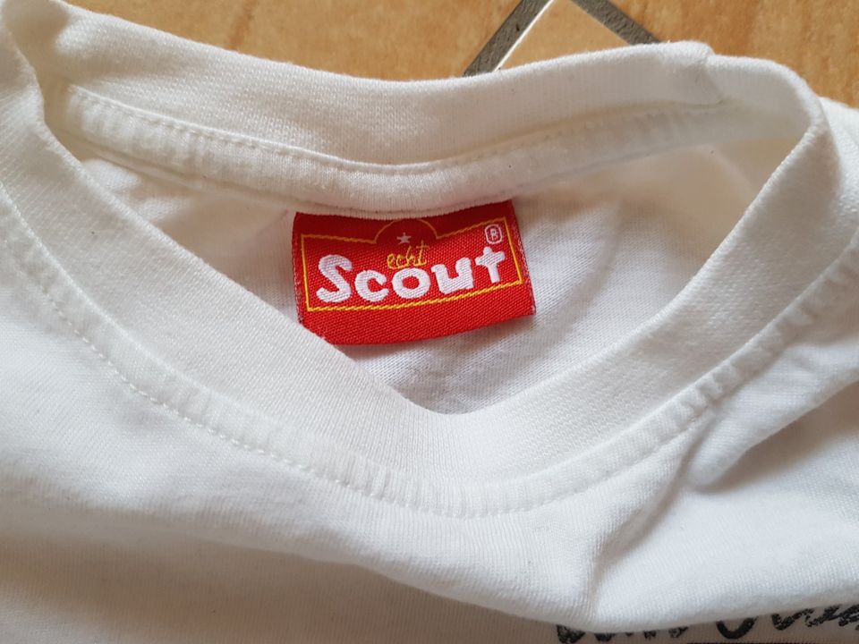 weißes T-Shirt in Gr. 92/98 von Scout in Limbach-Oberfrohna