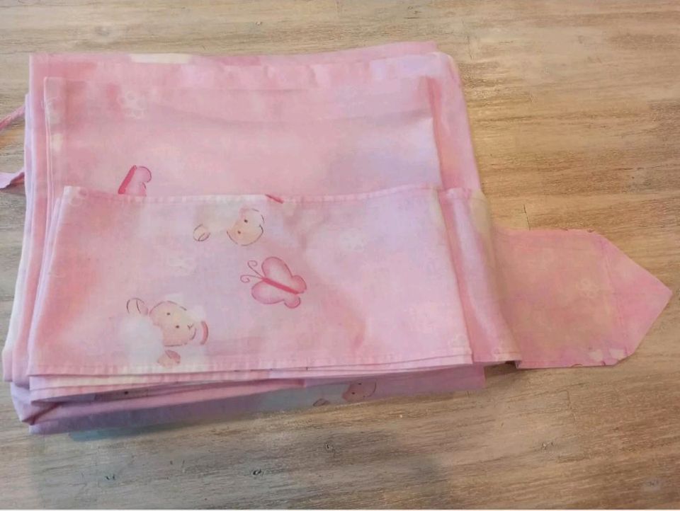 Zöllner Gitterbettset Rosa Bett 70x14cm Kinder Bettwäsche in Essen