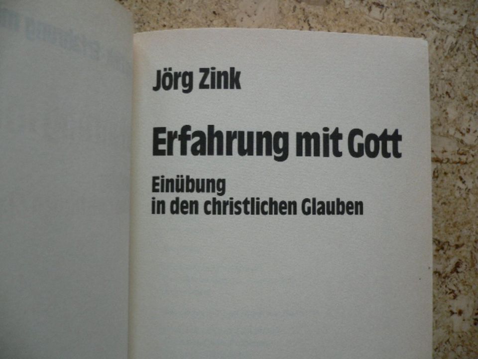 Taschenbuch: Erfahrung mit Gott - Jörg Zink in Kupferzell
