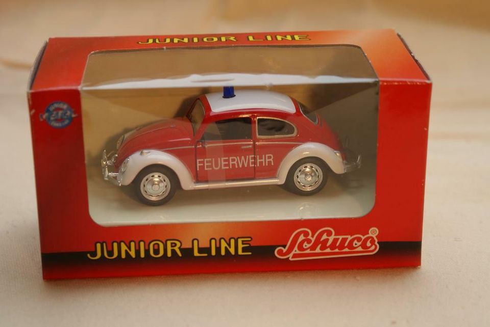 Schuco Junior Line 1:43 VW Käfer Polizei Feuerwehr Cabrio Lufthan in Swisttal