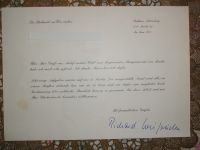 Danksagung v. Dr. Richard von Weizsäcker 1981 Berlin - Steglitz Vorschau