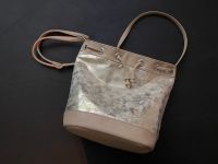 Tasche Umhängetasche Beutel beige Gold glänzend Bayern - Berngau Vorschau