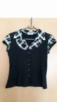 Blusen-Shirt für Damen, schwarz/weiß, Gr. 38, Funky Diva, elegant Niedersachsen - Herzberg am Harz Vorschau