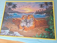 Schönes großes Puzzle mit 2 Tiger im gelben Rahmen 70x50 cm Baden-Württemberg - Mühlacker Vorschau