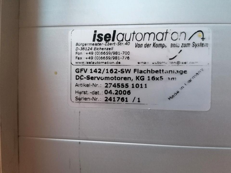 Isel / Imes GFV 142/162-SW CNC Flachbett Fräsmaschine Gravur in Thierhaupten
