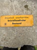 antik. Schild Staatlich anerkannter brucelloserfreier  Best. Baden-Württemberg - Bad Waldsee Vorschau