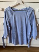 Opus Bluse Gr. M 38 Off Shoulder Hemd blau weiß gestreift Bayern - Dettelbach Vorschau