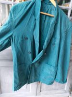 Bläzer Sakko Jacket echte Seide vintage dunkel Türkis Gr 27  XXL Bochum - Bochum-Nord Vorschau