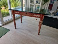 Shabby Tisch Tischgestell + Glasplatte Nordrhein-Westfalen - Nörvenich Vorschau