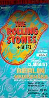 ROLLING STONES DDR GDR TICKET OSTBERLIN EAST GERMANY 13.08.90 Hessen - Gießen Vorschau