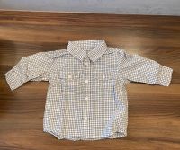 Jungen Hemd kariert H&M Gr. 74 weiß blau braun Rheinland-Pfalz - Althornbach Vorschau