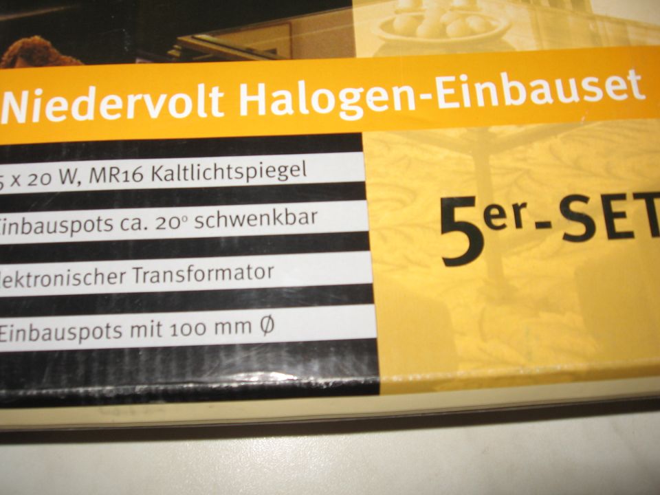 Halogen- Einbauset 5er Set in Mülheim (Ruhr)