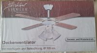 Deckenventilator m. Holzflügeln u. Beleuchtung neu OVP unben. Bayern - Neufahrn Vorschau