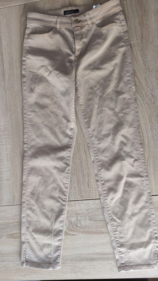 MarcCain Jeans beige Stretch N3 38 slim fit short neu in Saarbrücken