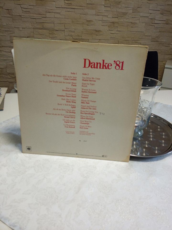 Limitierte Platte, Danke '81 , Spliff, Santana, Dylon, E.L.O. in Saarbrücken