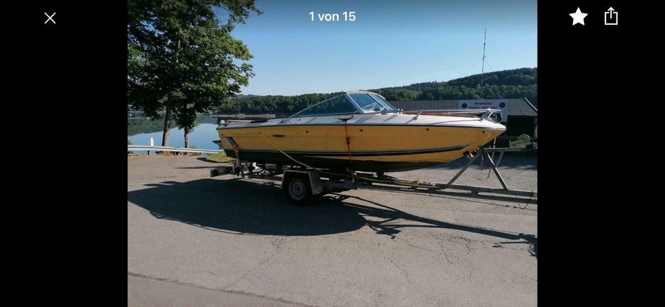 SEA RAY mit TRAILER und AUẞENBORDER,75 PS in Essen