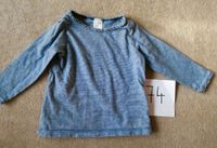 Blaues Langarmshirt mit Rüschen von H&M - Gr. 74 für 1,50€ Dresden - Briesnitz Vorschau