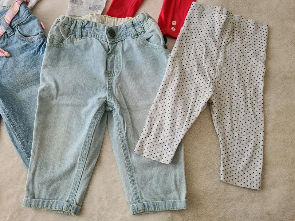 Mädchen Hosen Set Leggings Jeans 62/68 in Ahrensfelde