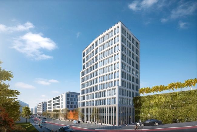 Lokhöfe: im 10-stöckigen Business Tower entstehen einzigartige Neubau-Büros am Rosenheimer Hbf! in Rosenheim