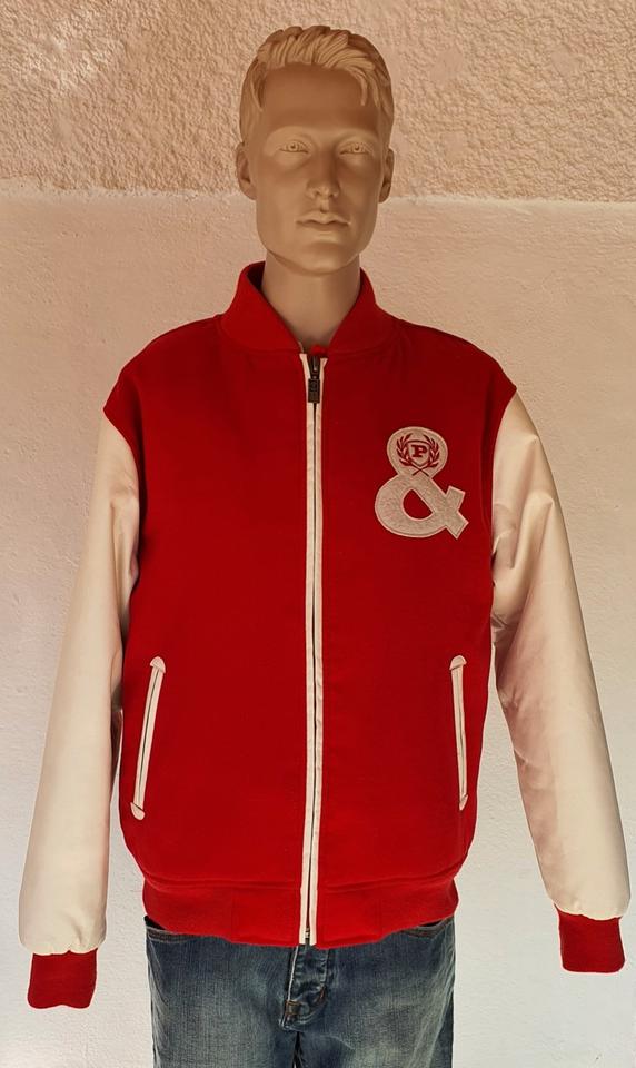 Phat Farm Winter Sherpa College Jacke oldschool HipHop Rap Rot in Schmoelln