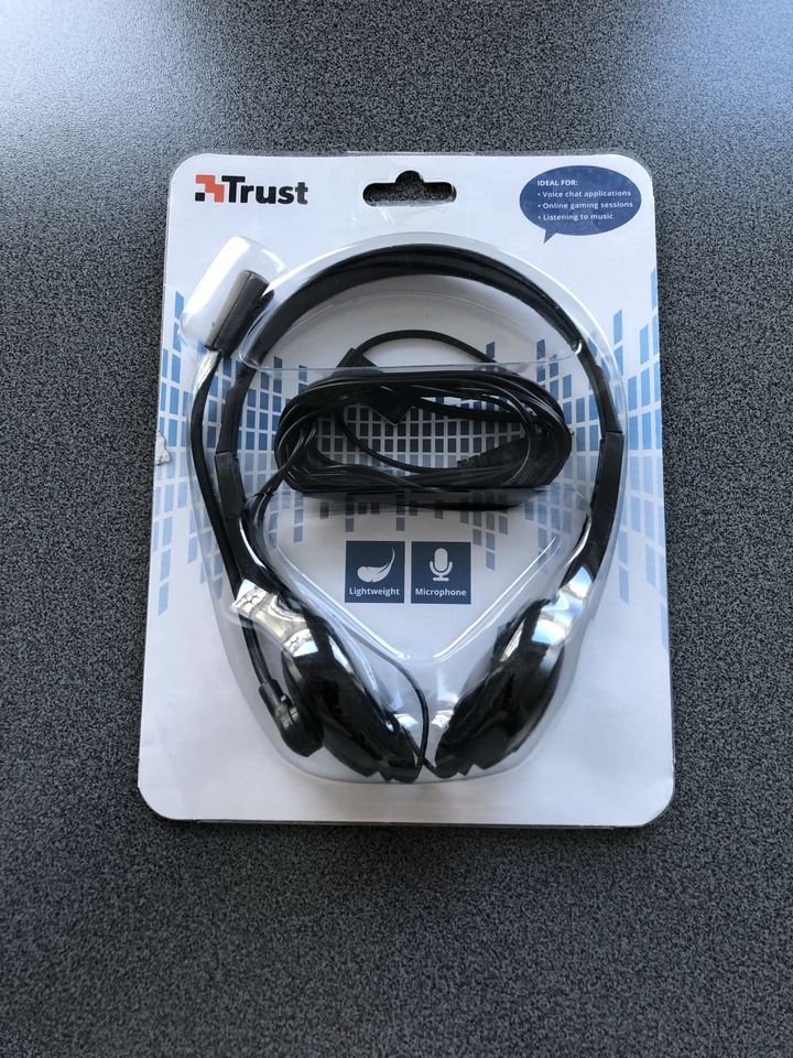 Chat Headset Trust 21867 Kopfhörer Mikrofon PC Skype Teams NEU in Bad Oeynhausen