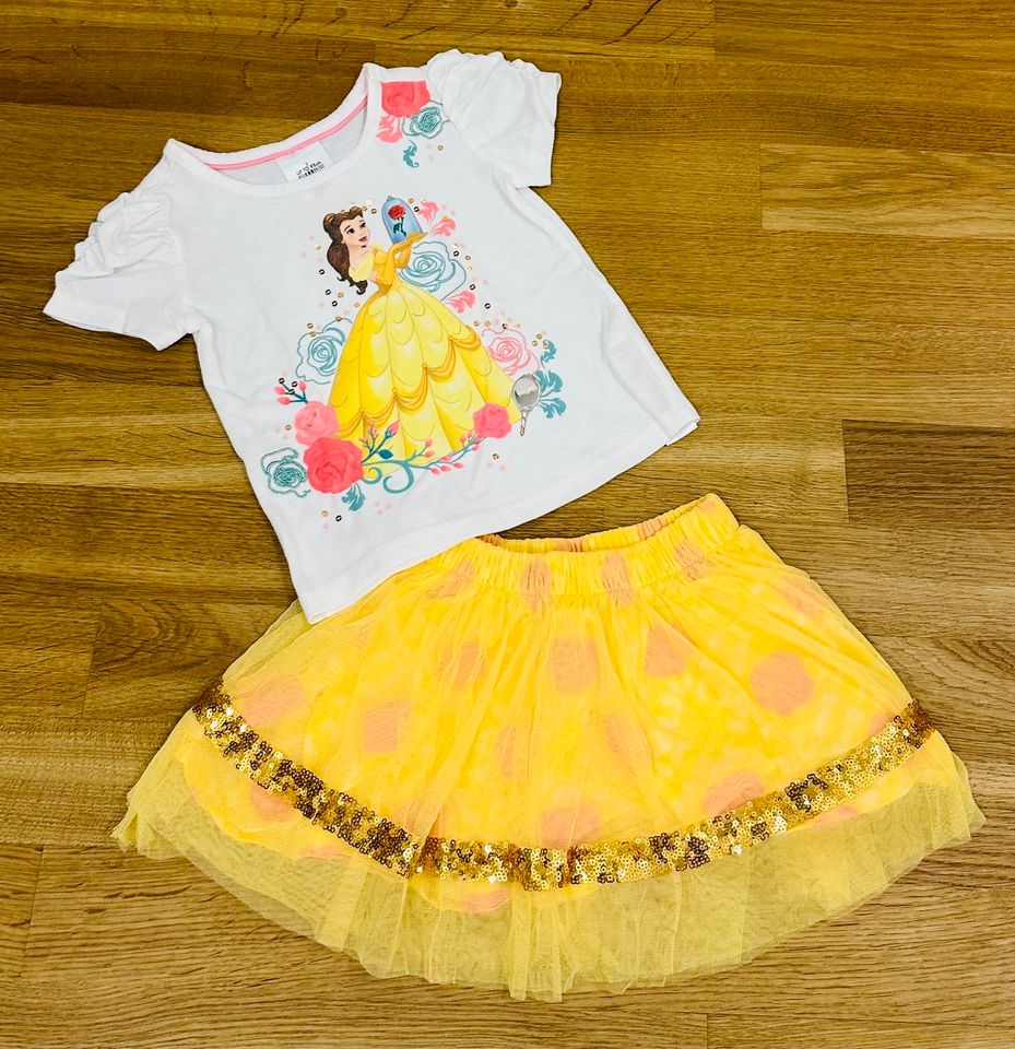 2-tlg. Disney Sommer Set Shirt & Rock „Prinzessin Belle“ in München