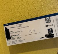 Cro Ticket 05.12.24 (Sitzplatz) in Mannheim Saarbrücken-Halberg - Brebach-Fechingen Vorschau