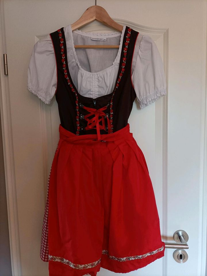 Dirndl Stockerpoint Gr. 36 rot/braun in Preetz