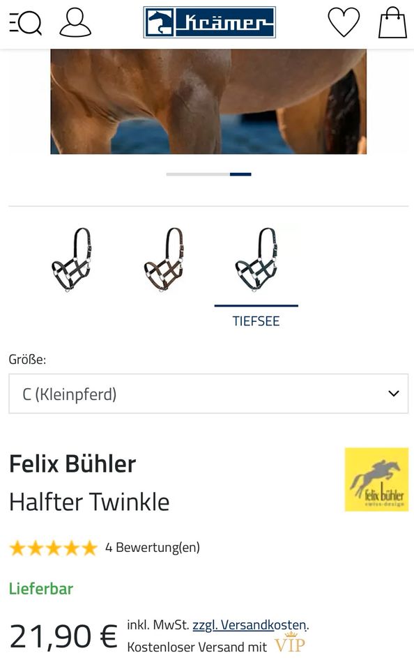 Felix Bühler Halfter Twinkle in Waldrach