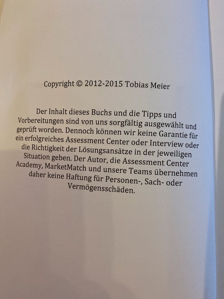 In 7 Tagen fit fürs Assessment Center von Tobias C. Meier in Dillenburg