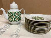 Kaffeekanne Teller Set DDR Henneberg Porzellan "Atlas" Sachsen-Anhalt - Bornum Vorschau
