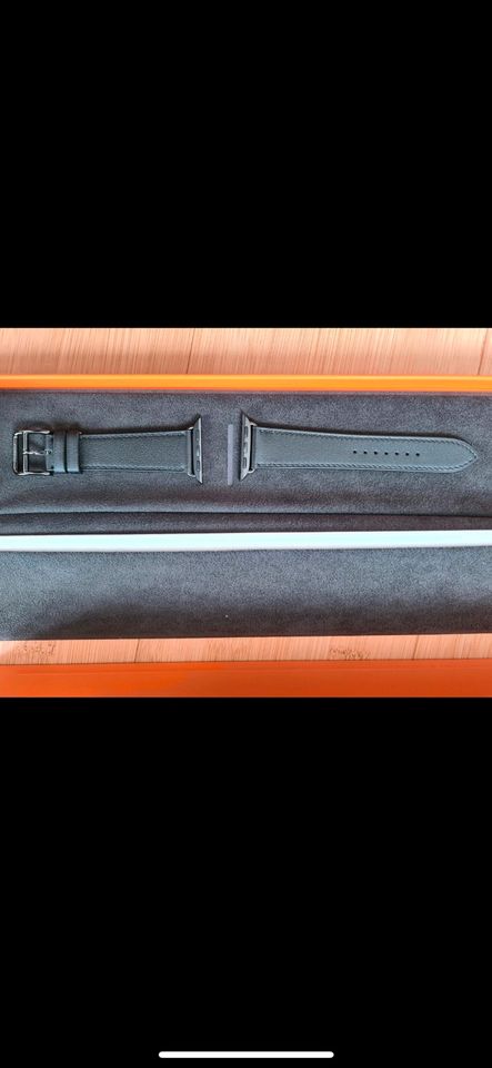 Hermes Apple Watch Lederarmband Band Schwarz 40/41mm Neu! in Nordstemmen