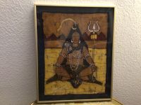 Bild mit Batik Buddha Bilderrahmen Alu goldfarben 41x 51 cm Schleswig-Holstein - Norderstedt Vorschau