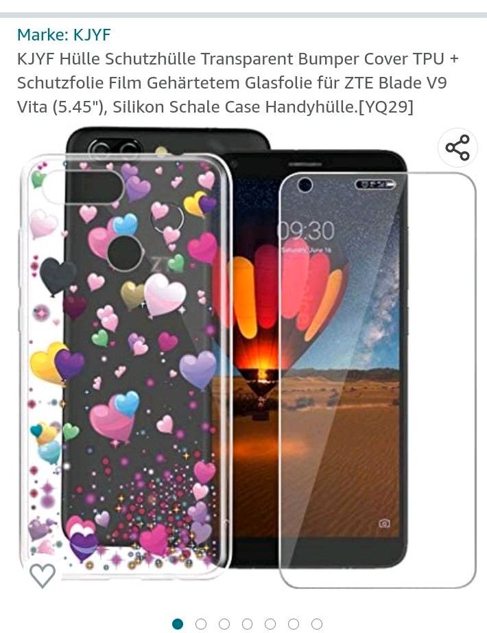 Schutzhülle ZTE Blade V9 Vita + Schutzfolie ❗️NEU❗️ in Marienhafe