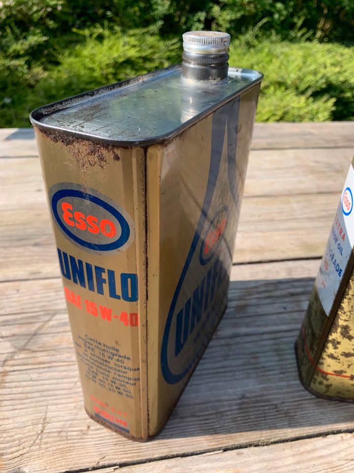 Esso Set Öldose Fettdose 60er Jahre Deko Garage Vespa Harley BMW in Korschenbroich