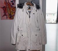 Icepeak Winterjacke Gr. 40 weiß lang Kapuze warm Damen Mantel Bayern - Kissing Vorschau