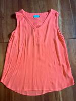 Kaffe Bluse Shirt Gr 38 ärmellos orange-rot Bayern - Kienberg Vorschau