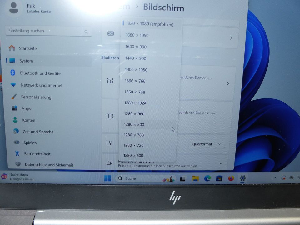 HP ZBook 14U G5  Core i7-8550U 1,80 Ghz SSD 256 GB RAM 4 GB  Wind in Süßen