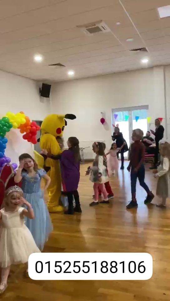 Olaf,Pikachu,Maskottchen,Kindergeburtstag,Elsa Party,Überraschung in Bielefeld