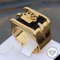 M*195949 Wert 4.200,- Onyx Wappen Siegel Ring 585 Gold 14 KT XXYY Essen - Altenessen Vorschau