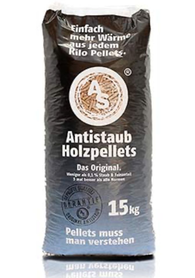 Antistaub- Holzpellets | Lose Siloware oder in 15kg Beutel | Pellets in Ismaning