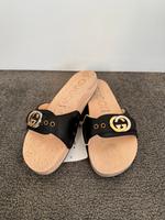 Gucci Clogs Pantolette mit Leder GG schwarz Gr.37 Bayern - Stein Vorschau