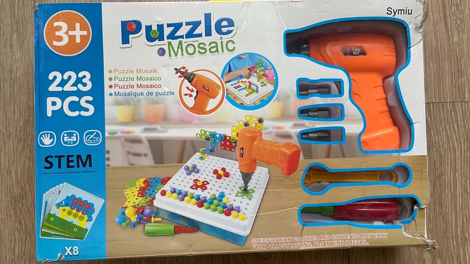 Mosaik 3D Puzzle, Steckspiel  Montessori in Wermelskirchen