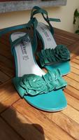 Sandalen Sandaletten Marco Tozzi türkis Blume Leder Gr. 38 Bayern - Lichtenfels Vorschau