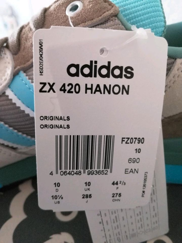 Adidas x Hanon ZX 420 Gr 44 2/3 US 10,5 DS 8000 Luck of the sea in Bochum