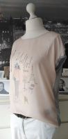 ESPRIT * Süßes Material-Mix Shirt PARIS * rose-grau Print * XL Niedersachsen - Bad Bevensen Vorschau