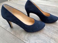 Paul Green High Heels, Gr. 5 1/2, blau, Samtziege Velourleder Essen - Essen-Ruhrhalbinsel Vorschau